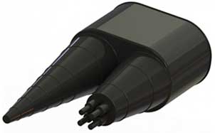 Уплотнитель VILPE SOLAR для кабелей и трубок диаметром меньше 60 мм черный, 4 - 50 мм