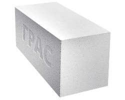 Газобетонный блок ГРАС D600, B3.5, 600x200x350 мм