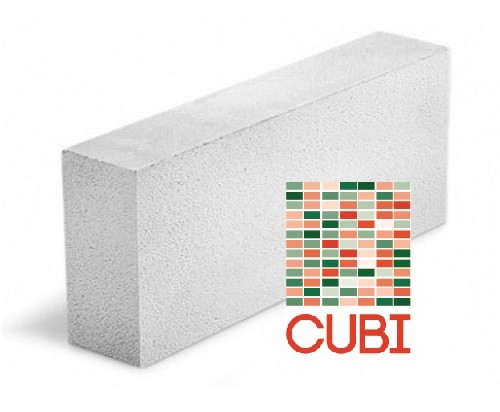 Газобетонный блок CUBI D600 B3,5 F100 625х250х125 ровный