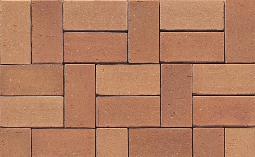 Тротуарная клинкерная брусчатка Muhr №08 Lachsrot, 200*100*40 мм